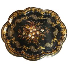 19th Century French Lacquered Tray 7