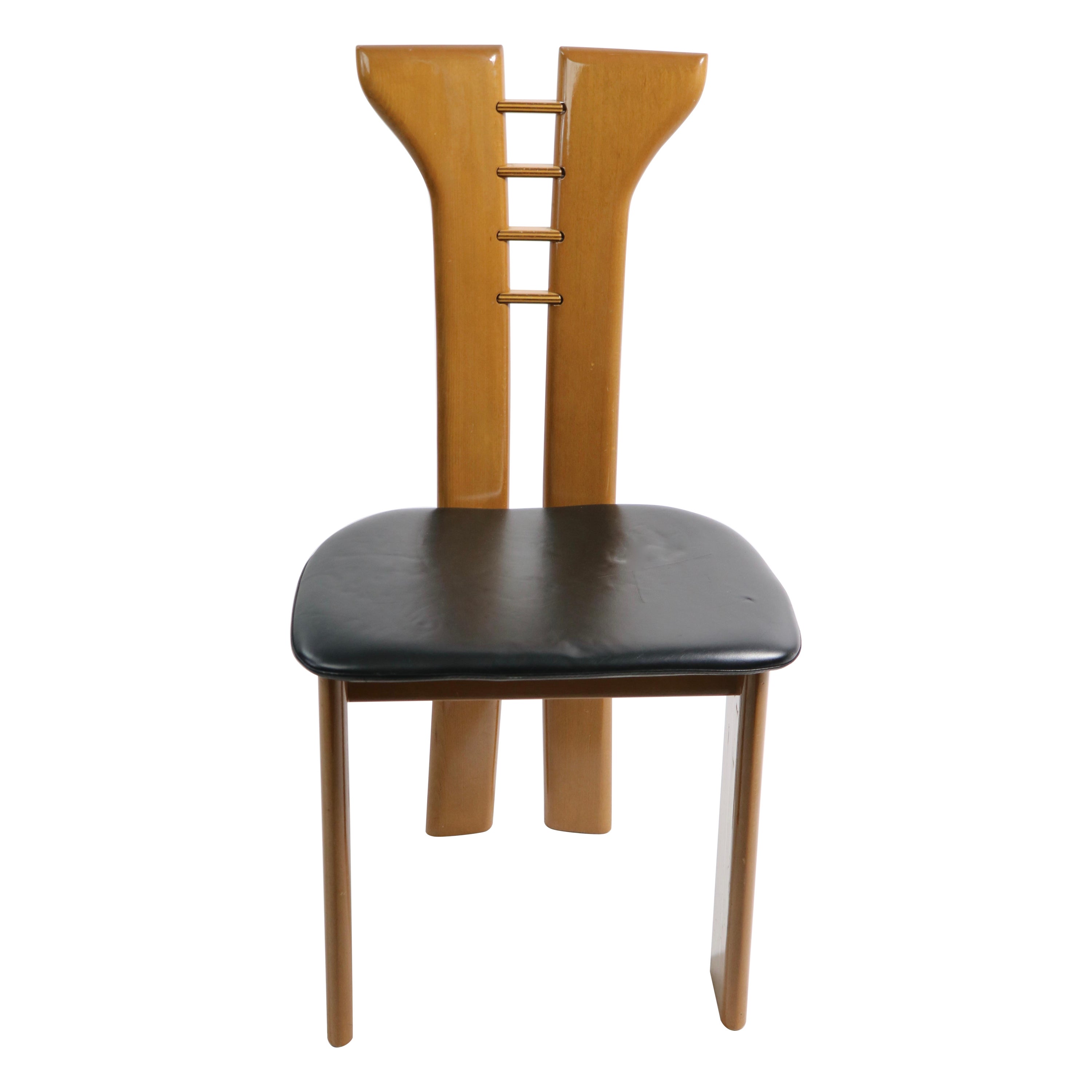 Post Modern Side or Dining Chair by Maurice Villency For Sale