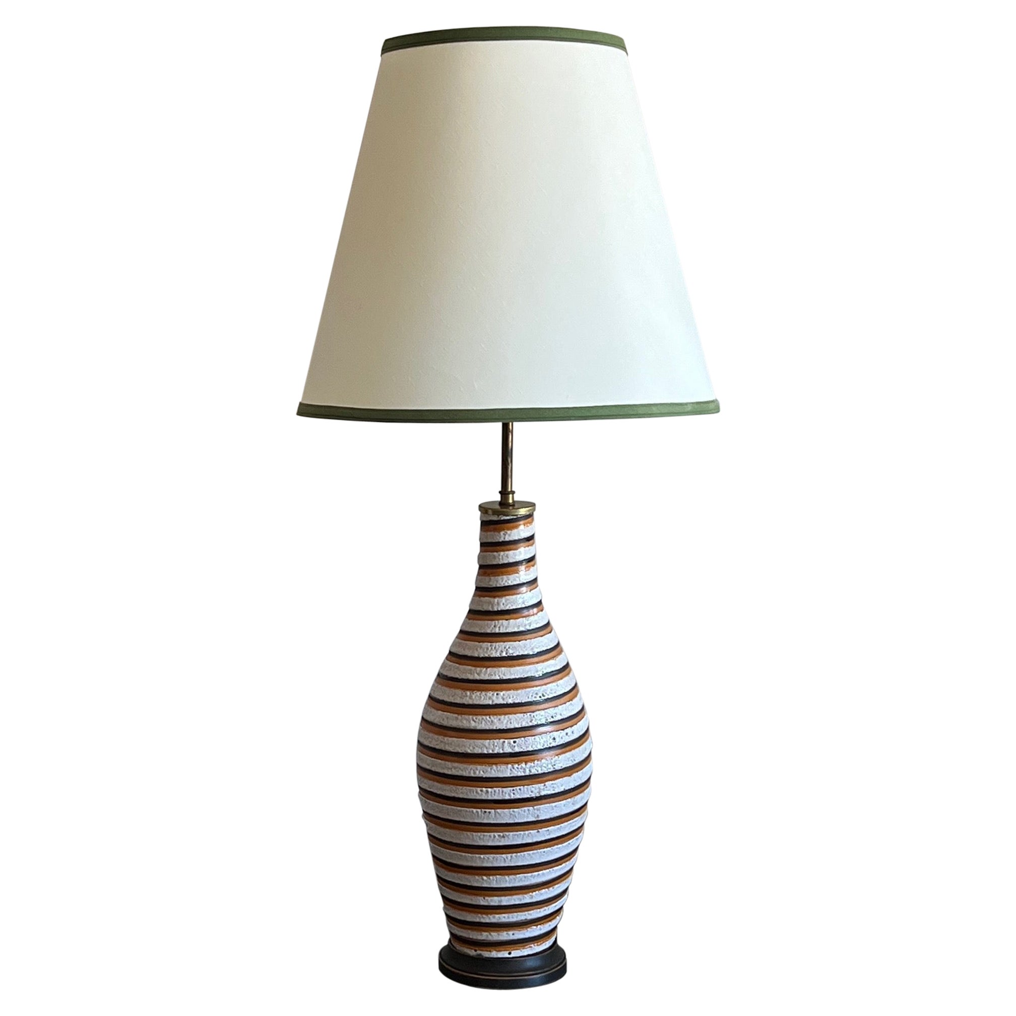 Unusual Ceramic Lamp by Bitossi For Sale