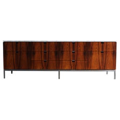 Florence Knoll Rosewood & Marble Credenza circa 1960