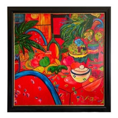 20th Century French Fauvist Large Scale Still Life Painting