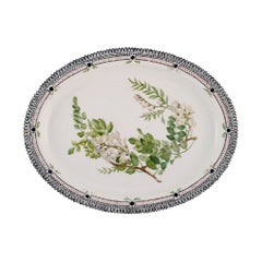 Large Royal Copenhagen Flora Danica Serving Dish in Hand-Painted Porcelain