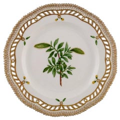 Royal Copenhagen Flora Danica Openwork Plate in Hand-Painted Porcelain