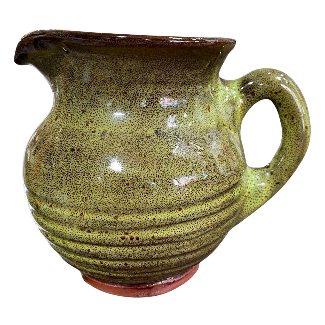 Harding Black Ceramic Pitcher 1973 For Sale at 1stDibs