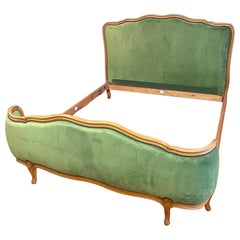 Kingsize, Vintage French Upholstered Bed