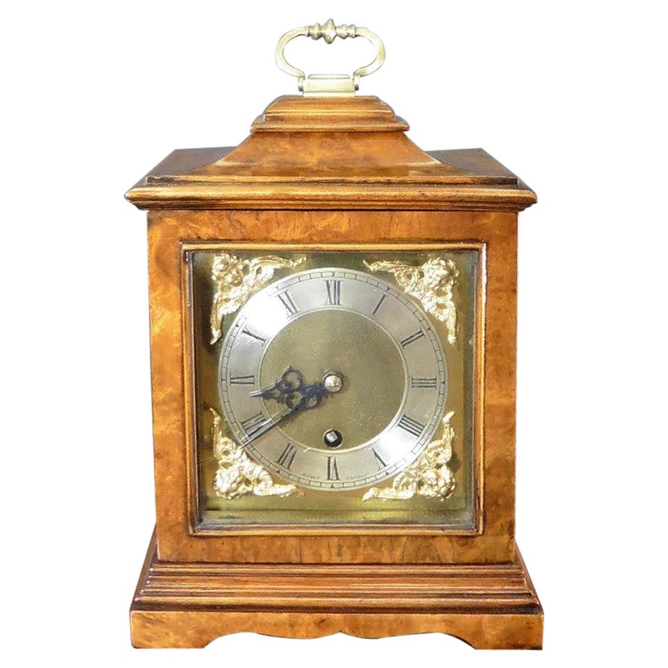 Vintage Small Wooden Elliot London Mantel Clock For Sale at 1stDibs ...
