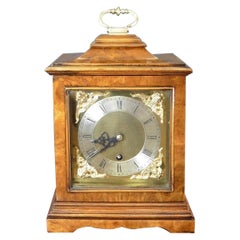 Walnut Bell Top Mantel Clock, Asprey, London