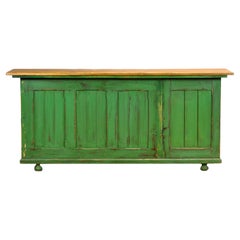 Vintage French Pine Shop Counter, 1930's