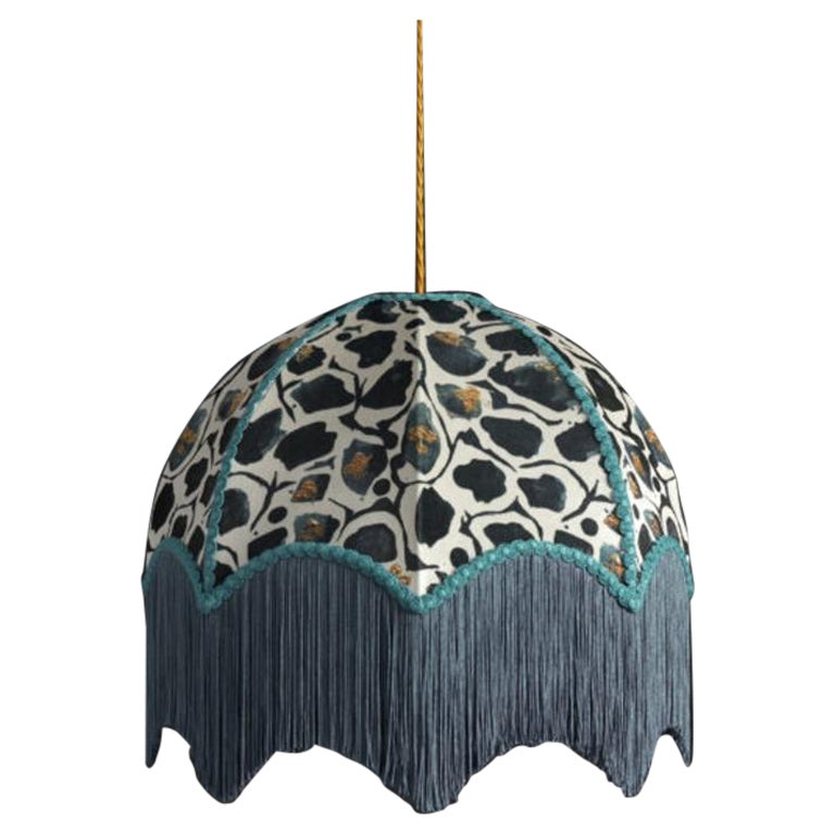 Giraffe Mono Lampshade with Fringing - Small (14") For Sale