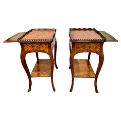 Vintage Pair Louis XV-Style End or Side Tables