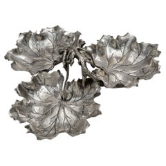 Buccellati Centerpiece Grapevine Leaves Solid Silver