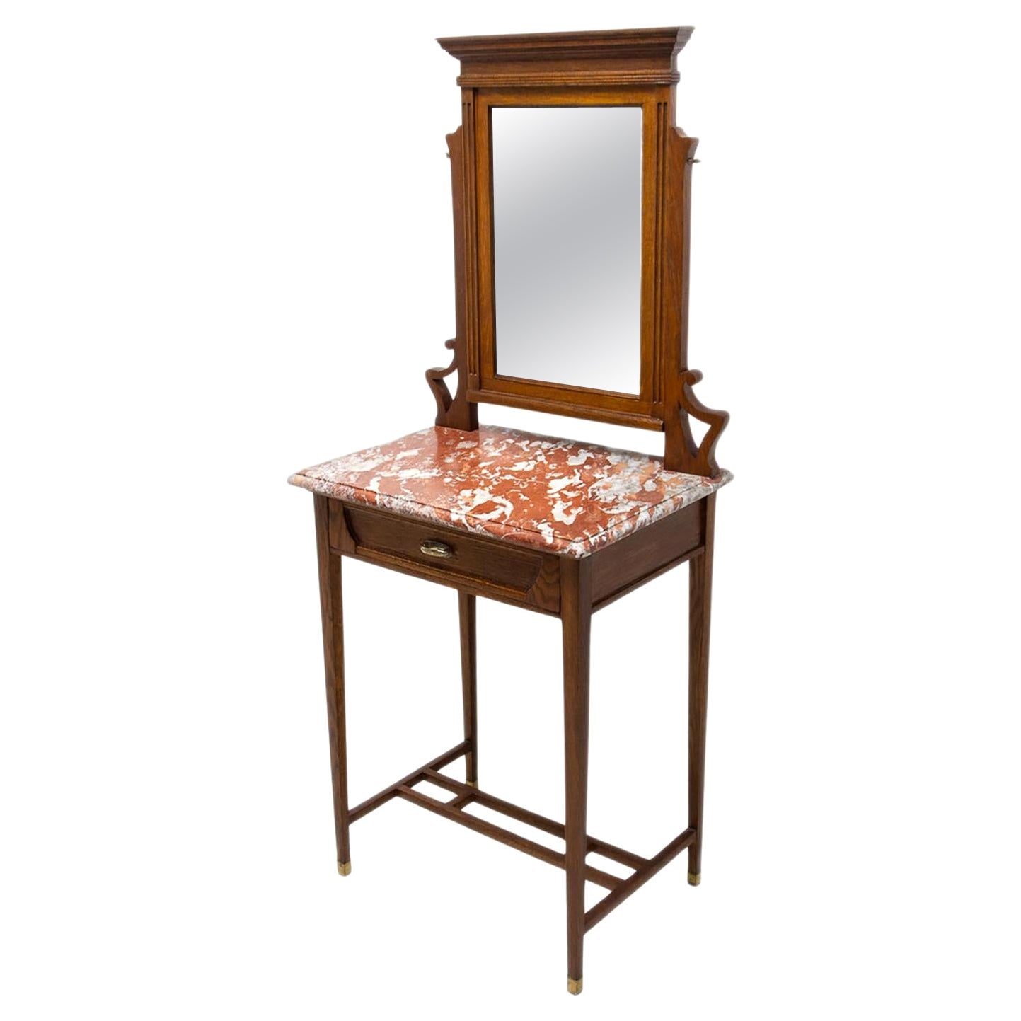 Viennese Secession Dressing Table with Mirror, 1910 For Sale