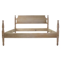 King White Oak Four Poster "Tulip Top" Bed with Turned Posts by Scott James