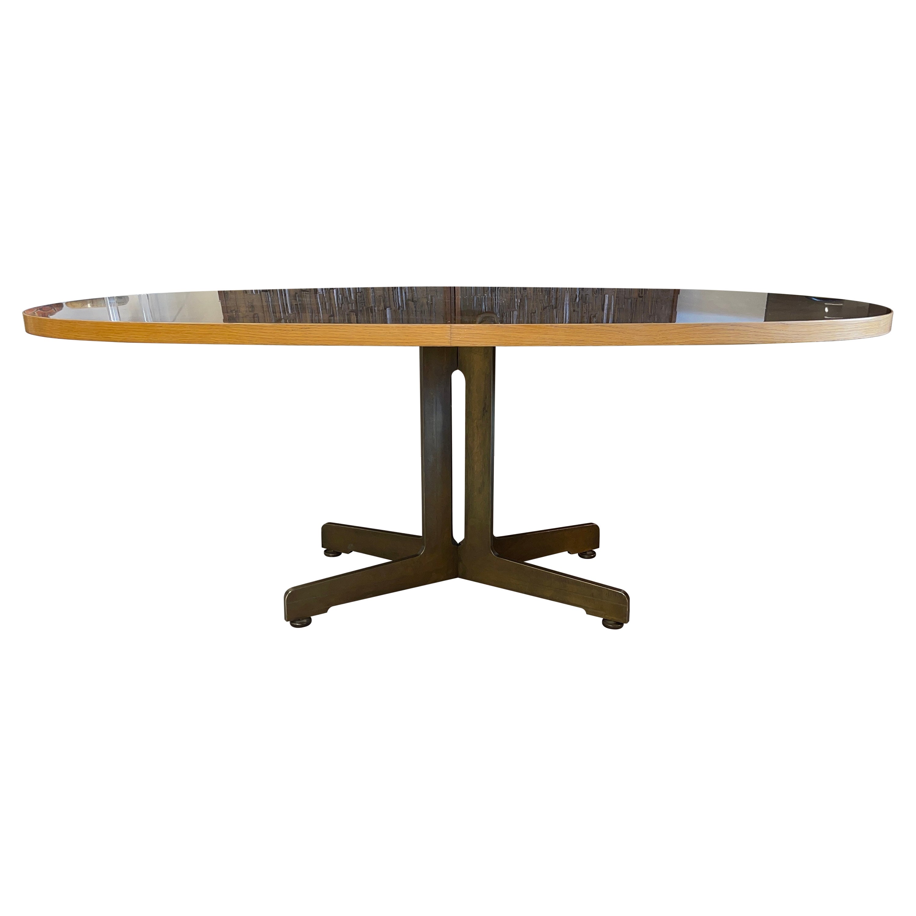 1970’s Harry Lunstead Design Copper and Iron Dining Table