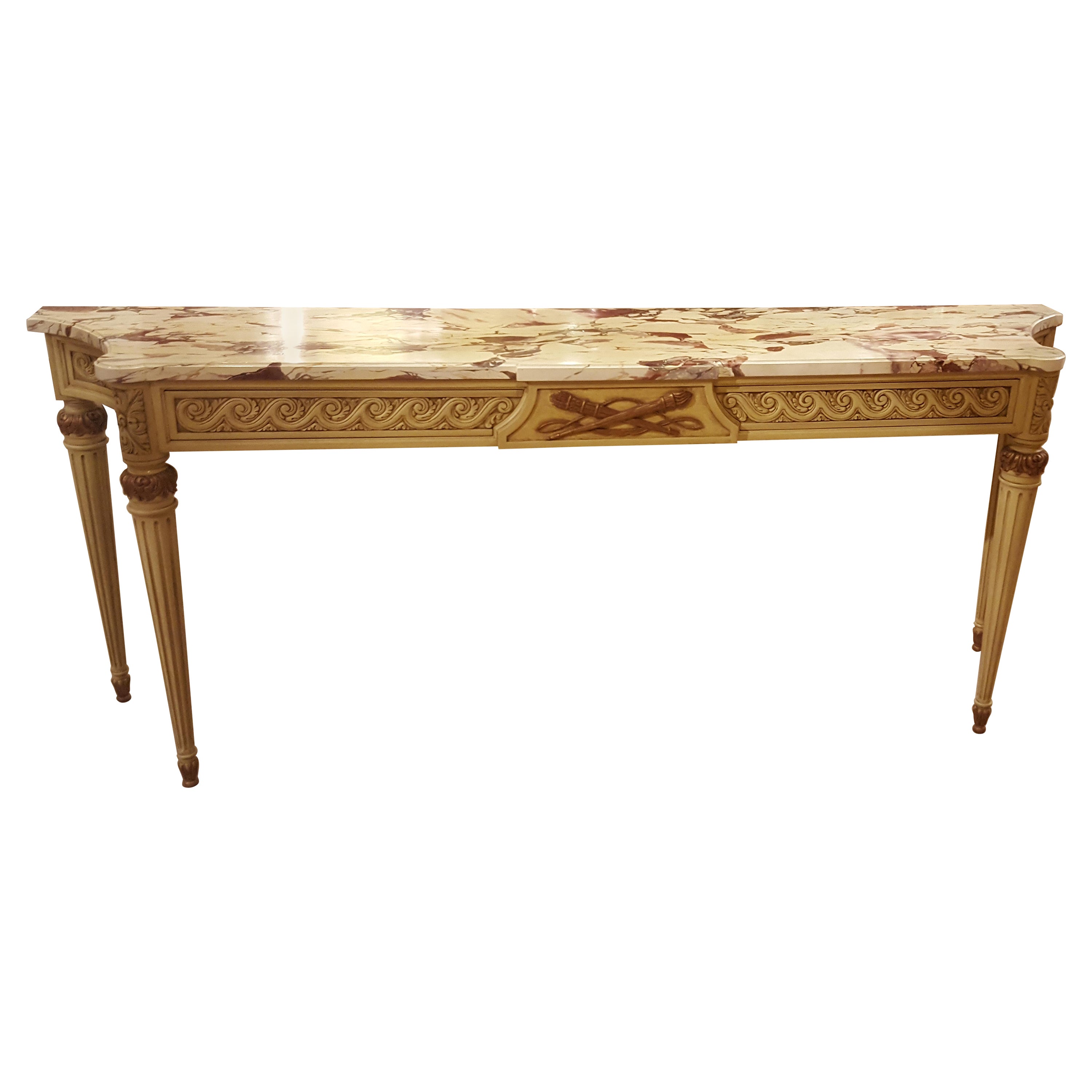 Fine Louis XVI Style Console Table For Sale