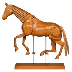 20th Century Wooden Artist's Lay Figure of a Horse, c.1970