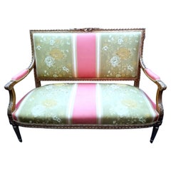 Louis XIV Guiltwood Settee, Mid 19th Century 'Matching Chairs & Foot. Avail.'