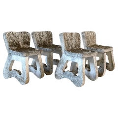 French Concrete Chairs