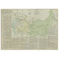 Antique Map of the Extension of the Russian Empire in the XIXth Century, 1806