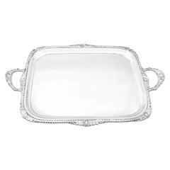 Atkin Brothers Antique Victorian 1895 Sterling Silver Tray