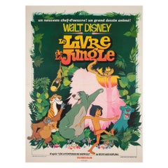 Vintage Jungle Book Original French Film Movie Poster, 1968