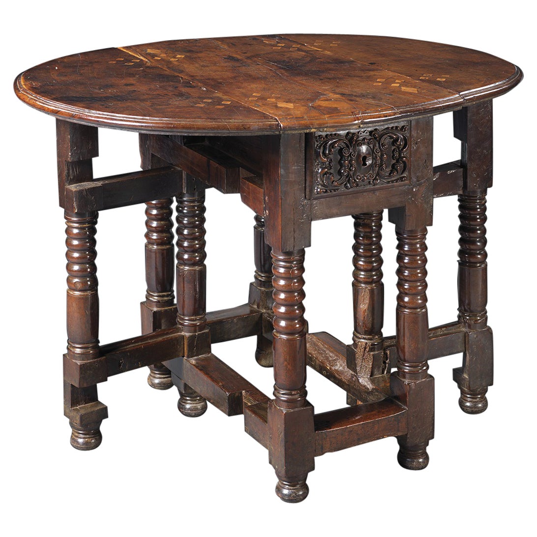 17th Century Spanish Drop-Leaf Table