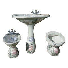 Set of Ceramic Sanitary "Torena" Design Antonia Campi for Ginori, 1959