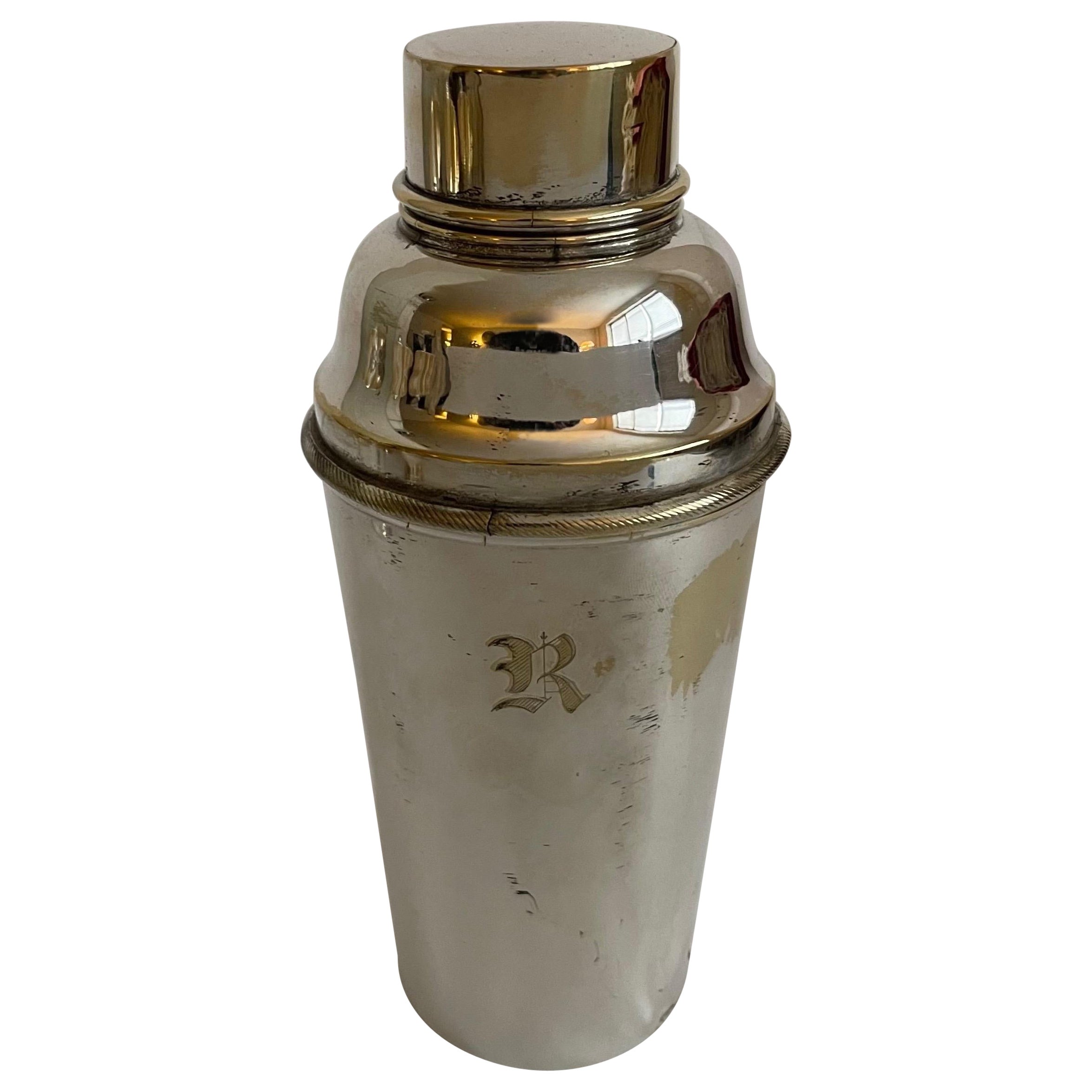 Mid-Century German Silver Cocktail Shaker For Sale