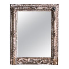 Antique Patinated French Mirror