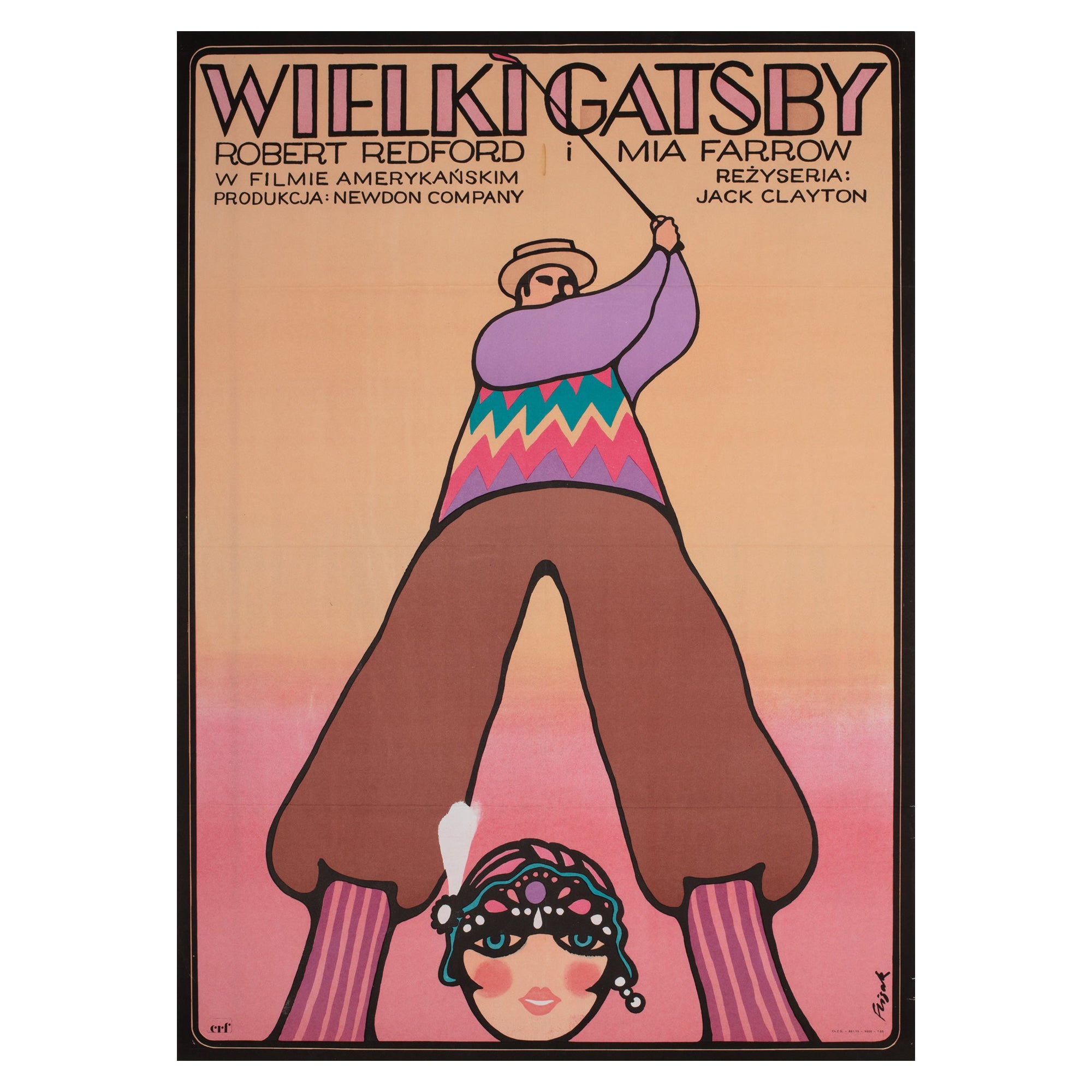 The Great Gatsby 1975 Polish A1 Film Movie Poster, Flisak