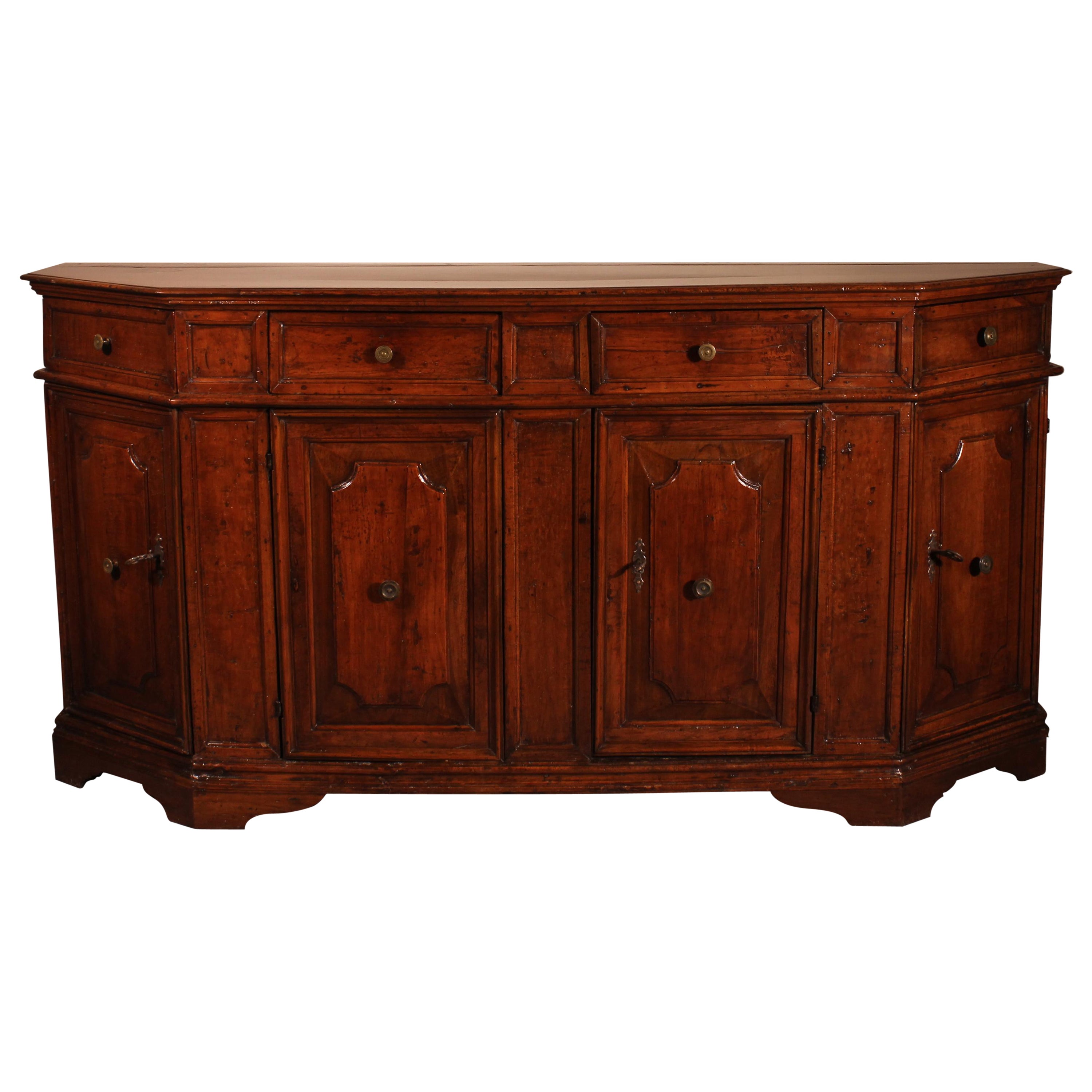 HICKORY WHITE Monumental Legends II Marble Top Buffet / Credenza at 1stDibs