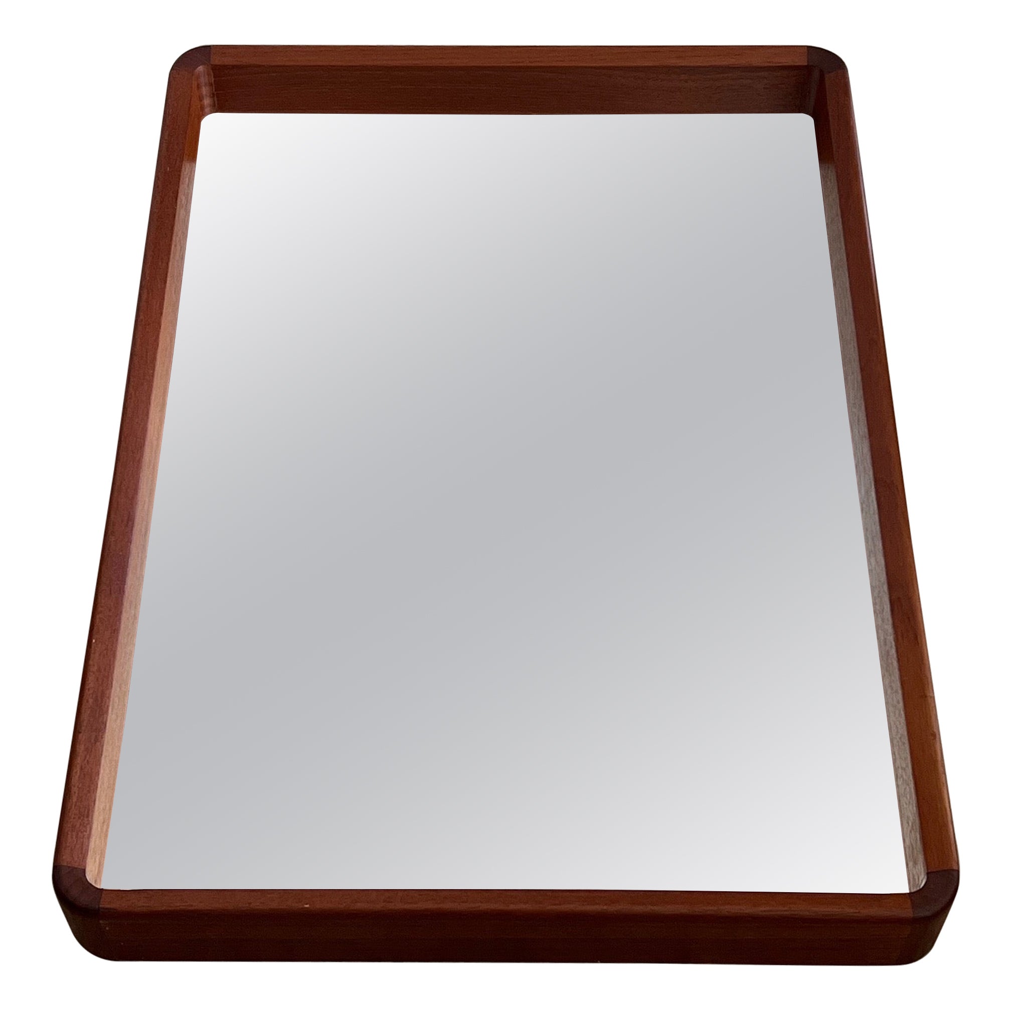 Westnofa Teak Mirror Norway 1960's For Sale