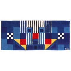 Vintage George Earl Ortman, Vintage-Kunstteppich. 9 Fuß x 4 Fuß