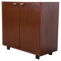 George Nelson for Herman Miller Basic Cabinet Series Walnut Bar Cabinet, 1950s