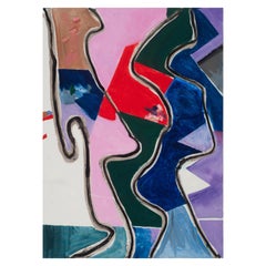 Gerson Leiber "Apasionado por la prosa púrpura" Óleo sobre lino, 2015