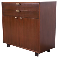 George Nelson for Herman Miller Basic Cabinet Series Walnut Bar Cabinet, 1950s