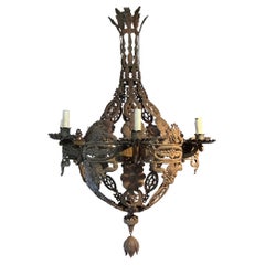 17th Century Spanish Toile Chandelier