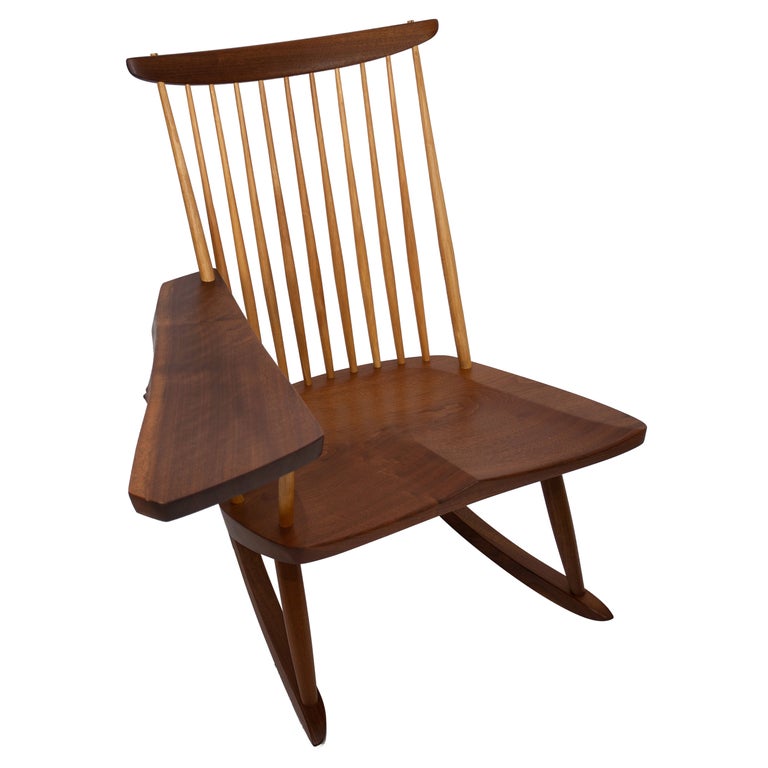 Nakashima Studios Slab Arm Rocker For Sale at 1stDibs