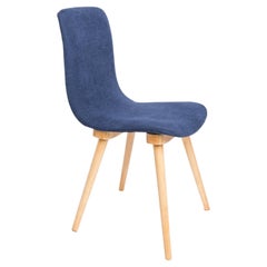 Mid-Century Navy Blue Used Chair, Fameg Factory, Poland, 1960s