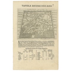 Deux cartes d'Asie sur une feuille, Inde, Bangladesh et Malaisie et Birmanie, etc., 1617