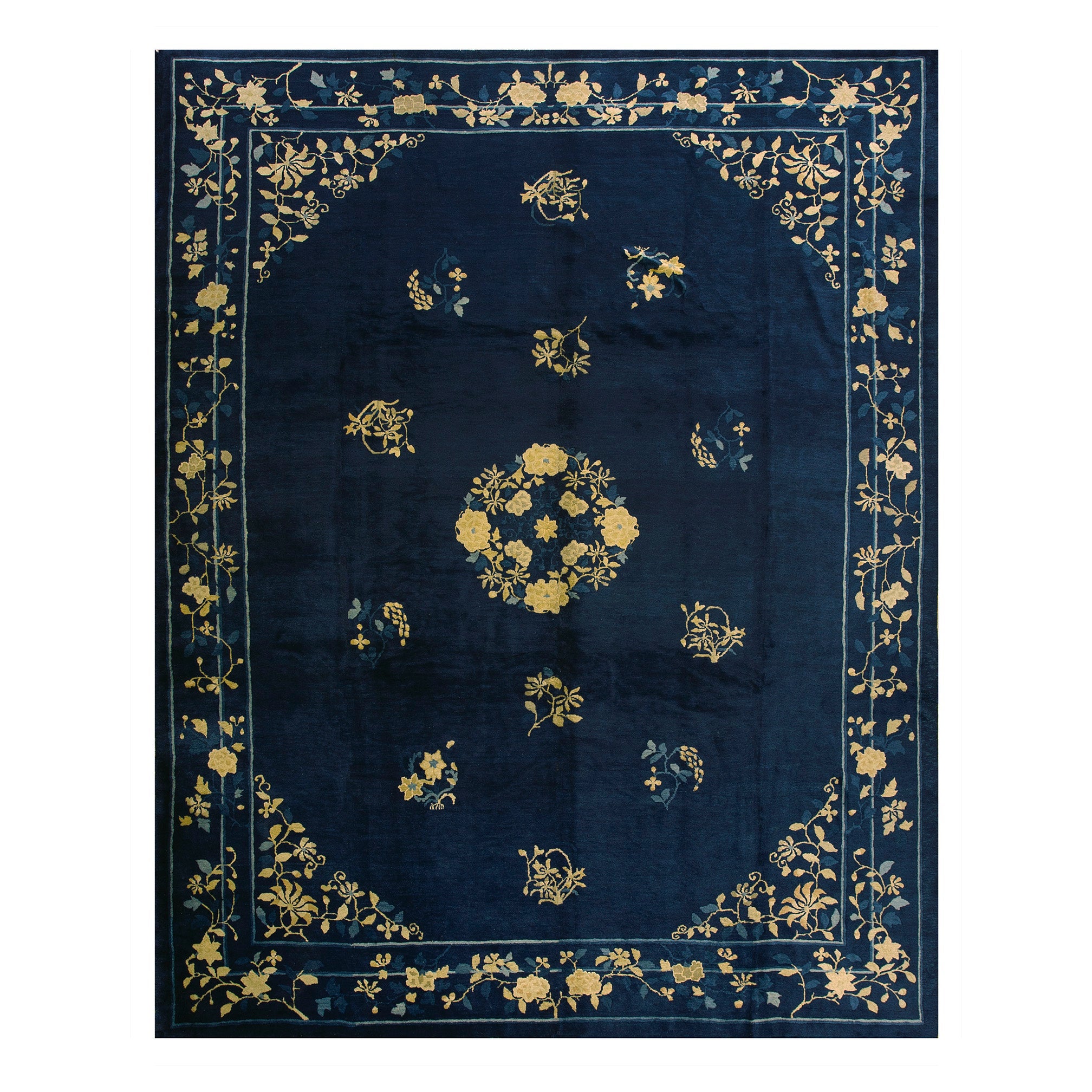 Antique Chinese, Peking Rug 9' 0'' x 11' 4'' For Sale