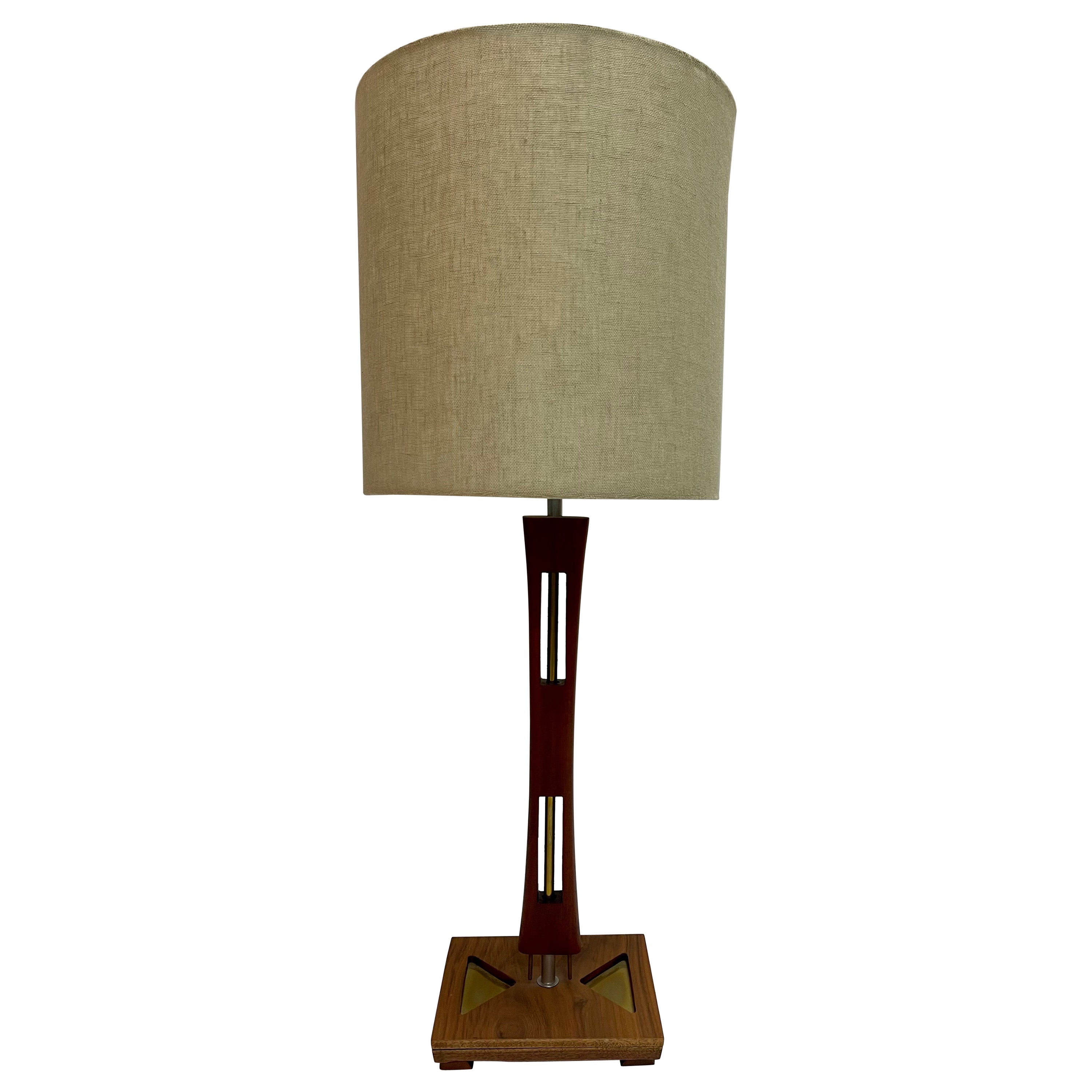 Mid-Century Modern Table Lamp by Muebles Toluxsena, Mexico 1960 For Sale