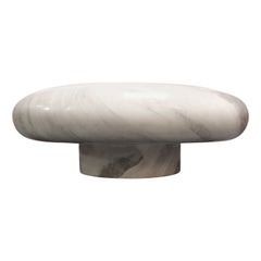 Vintage Faux-Marble Resin "Mushroom" Coffee Table