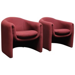 Pair of Vintage Biomorphic Lounge Chairs by Vladimir Kagan for Preview