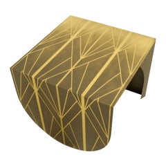 In Stock in Los Angeles, Aestus Brass Coffee Table, Made in Italy