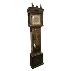 Lackierte Chinoiserie-Standuhr von Triggs and Sons, London, 19. Jahrhundert