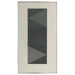 Retro Abstract Screen Print Entitled "Series 8 Vertical Tri Motif i " by Gordon House