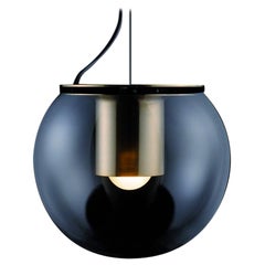 Joe Colombo Suspension Lamp 'The Globe' Large Gold by Oluce