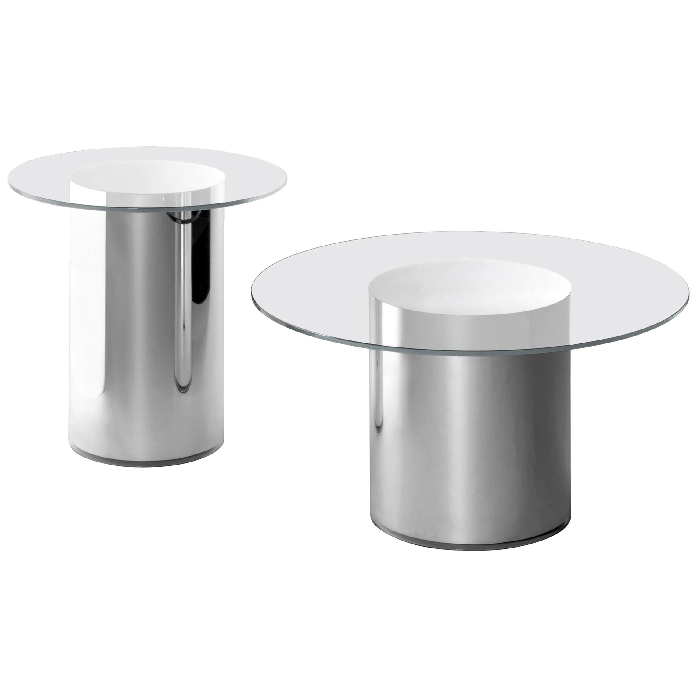 Set of Two 2001 Side Tables by Ramon Úbeda and Otto Canalda for BD