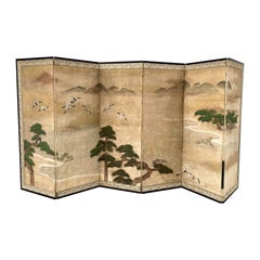 Chinese Screen with 6 Leaves, Early 20th Century